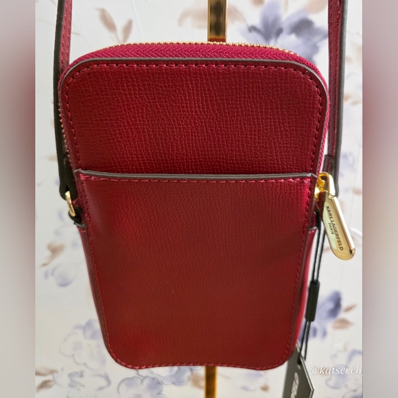 Karl Lagerfeld Paris Maybelle Heart Crossbody Bag - Picture 3 of 7